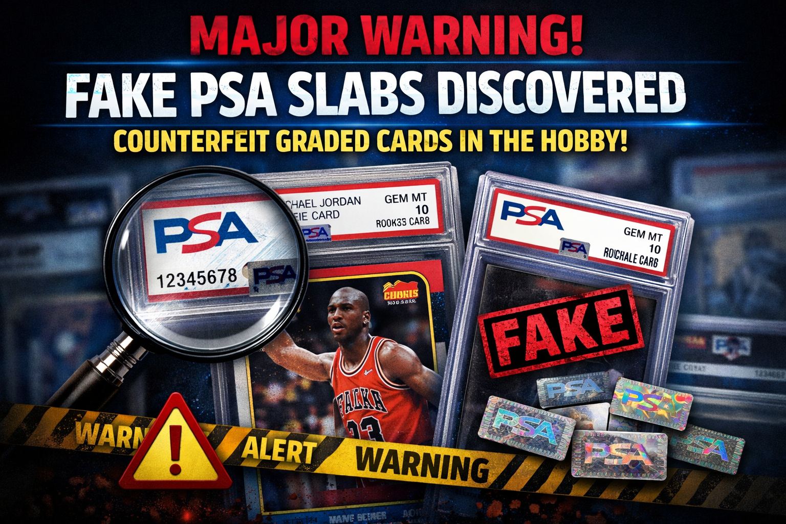 Counterfeit PSA slabs discovered in sports card hobby